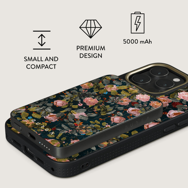 Burga Power Bank MagSafe 5000 mAh Bloomy Garden