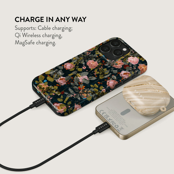 Burga Powerbank MagSafe 5000 mAh Bloomy Garden Kulta