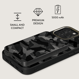 Burga Powerbank MagSafe 5000 mAh Yön Musta Maastokuviointi