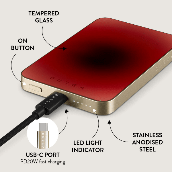 Burga Powerbank MagSafe 5000 mAh No Talking -virtapankki
