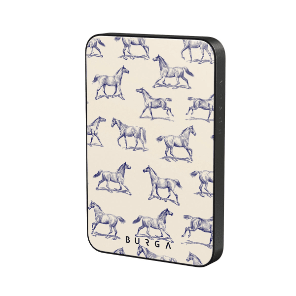 Burga Powerbank MagSafe 5000 mAh Derby Race Harmaa