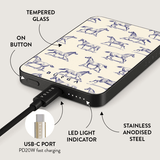 Burga Powerbank MagSafe 5000 mAh Derby Race Harmaa