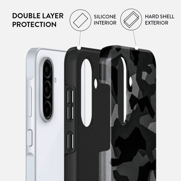 Burga Samsung Galaxy A56 Kuori Tough Night Black Camo