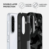Burga Samsung Galaxy A56 Kuori Tough Night Black Camo