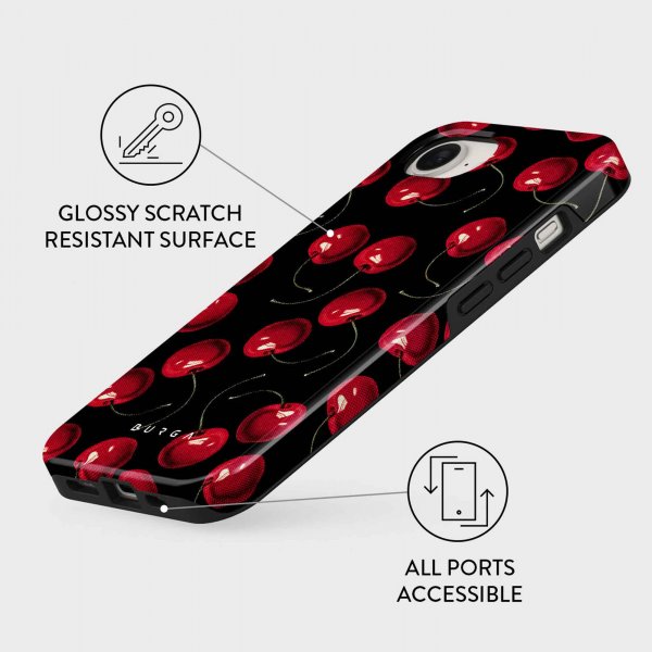 Burga iPhone 16e/iPhone 17e -kuori Tough MagSafe Cherrybomb