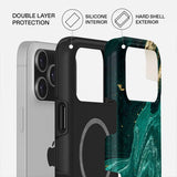 Burga iPhone 17 Pro Tough MagSafe -kuori, Emerald Pool
