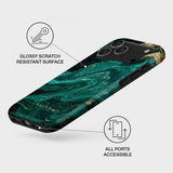 Burga iPhone 17 Pro Max kuoret Tough MagSafe Emerald Pool