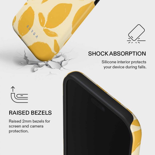 Burga iPhone Air Suojakuori Tough MagSafe Lemon Tart