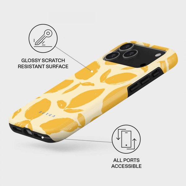 Burga iPhone 17 Pro Tough MagSafe -kuoret, Lemon Tart