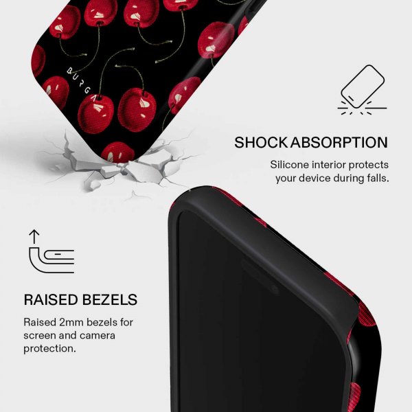 Burga iPhone 17 Pro Tough MagSafe -kuori Cherrybomb