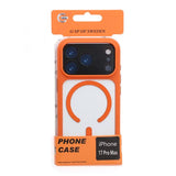 iPhone 17 Pro Max Kuori Kamerareunus MagSafe Oranssi Läpinäkyvä