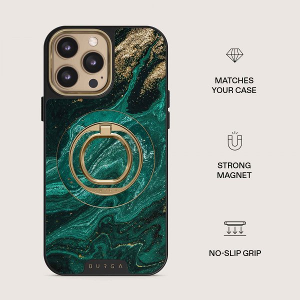 Burga Pidike MagSafe-puhelinrengas Emerald Pool