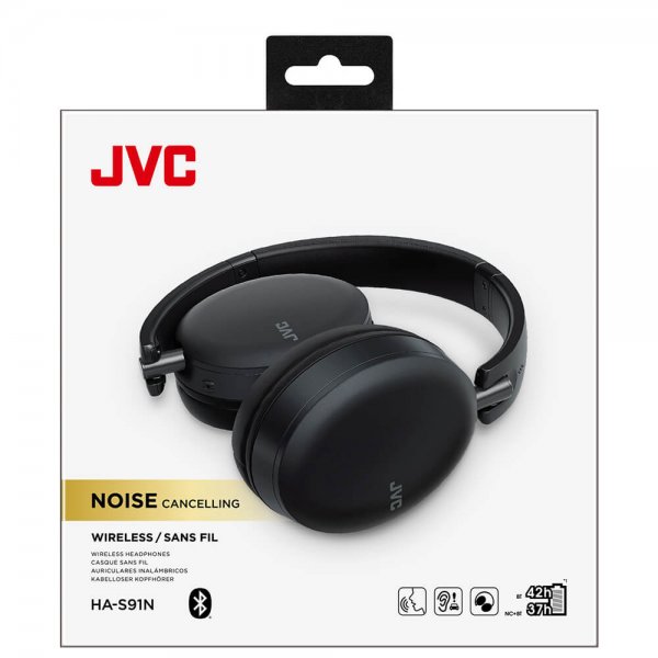 JVC Over-Ear-kuulokkeet Musta ANC HA-S91N