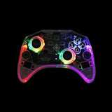 Deltaco Gaming Langaton Ohjain Nintendo Switchille Läpinäkyvä RGB