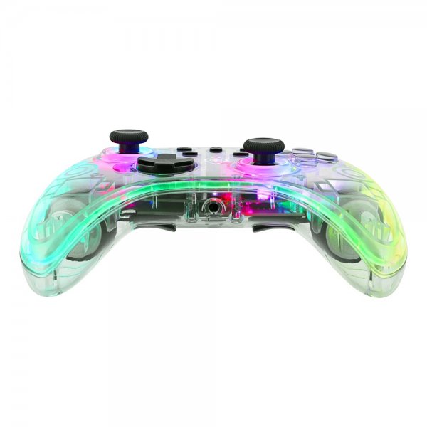 Deltaco Gaming Langaton Ohjain Nintendo Switchille Läpinäkyvä RGB