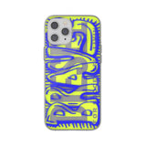 Diesel iPhone 12 Pro Max Kuori Snap Case Clear AOP Blue/Neon Lime