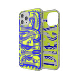 Diesel iPhone 12 Pro Max Kuori Snap Case Clear AOP Blue/Neon Lime