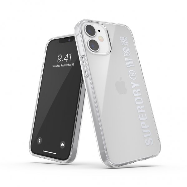 Superdry iPhone 12 Mini Kuori Snap Case Clear Silver