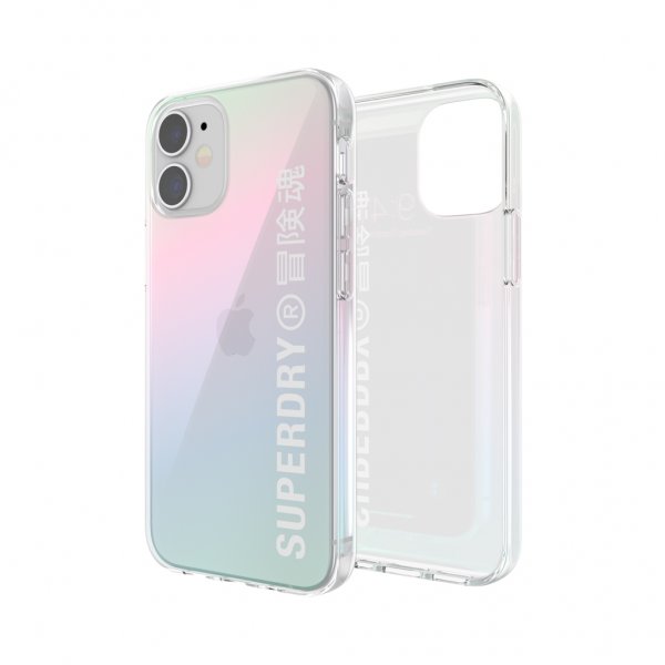 Superdry iPhone 12 Mini Kuori Snap Case Clear Holographic