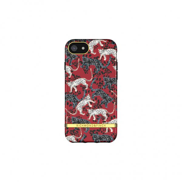 Richmond & Finch iPhone 6/6S/7/8/SE Kuori Samba Red Leopard