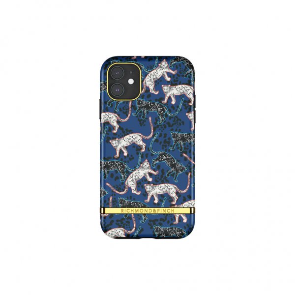 Richmond & Finch iPhone 11 Suojakuori Blue Leopard