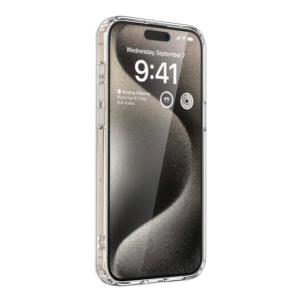 iPhone 15 Pro -kuori, TPU, MagSafe, läpinäkyvä