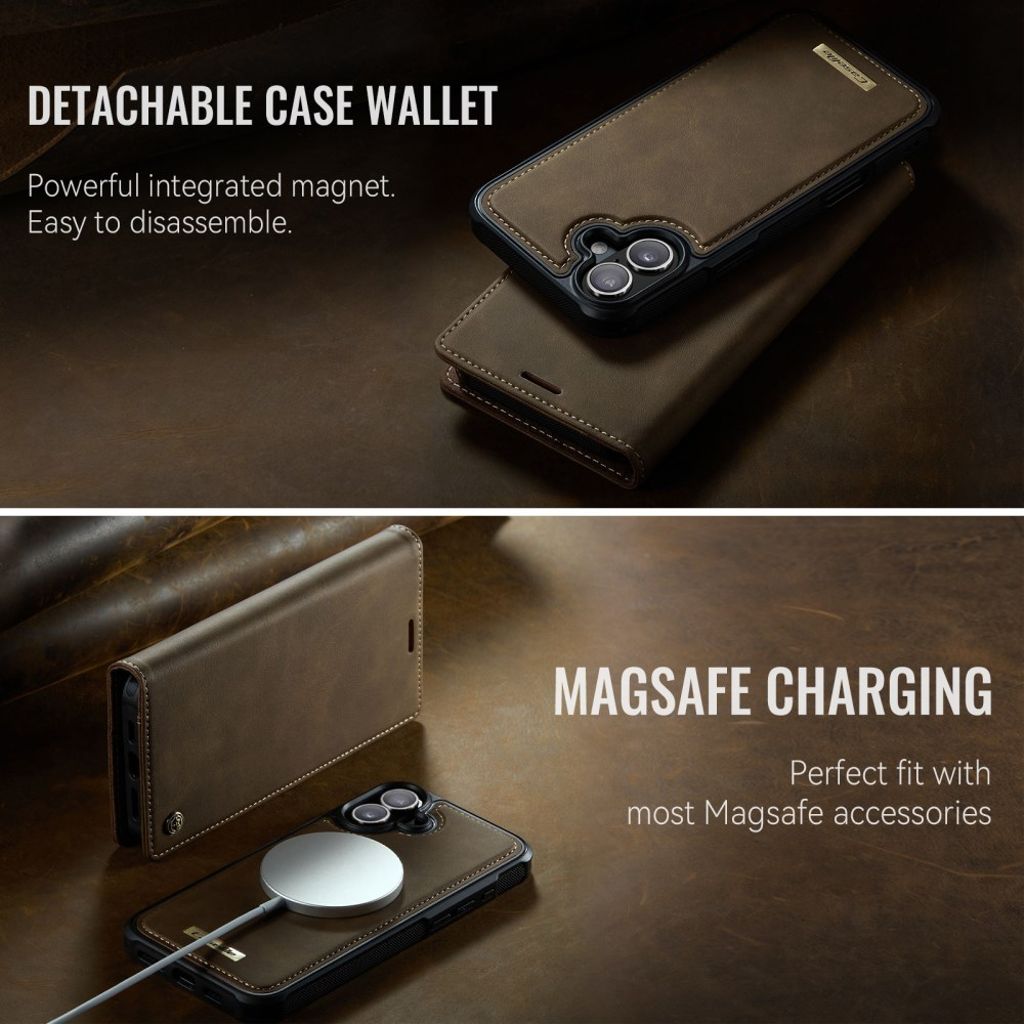 CaseMe iPhone 17 Kotelo C49 Series Ruskea