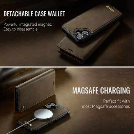 CaseMe iPhone 17 Kotelo C49 Series Ruskea