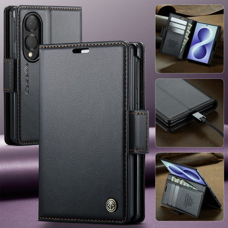 CaseMe Samsung Galaxy Z Fold 8 Kotelo 023 Series Musta