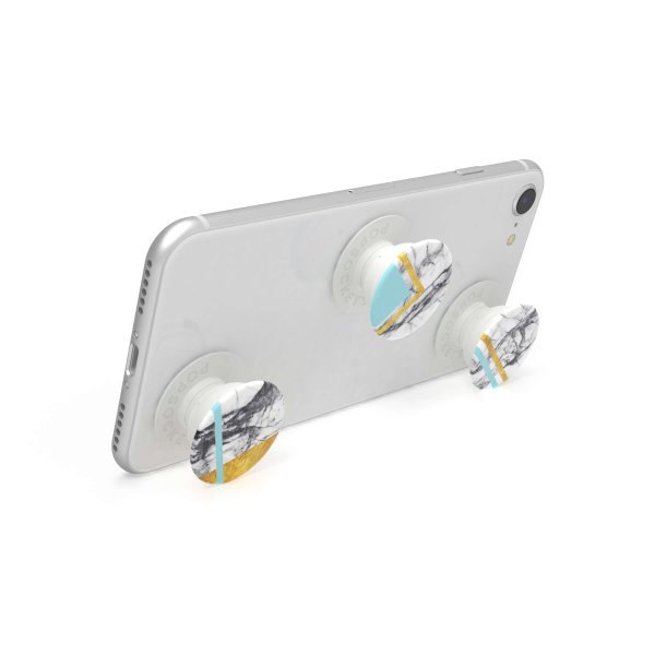 Popsockets PopMinis White Marble Glam 3-pakkaus