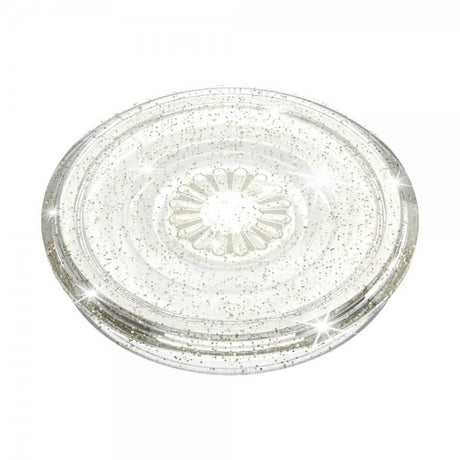 Popsockets PopGrip Clear Glitter Silver