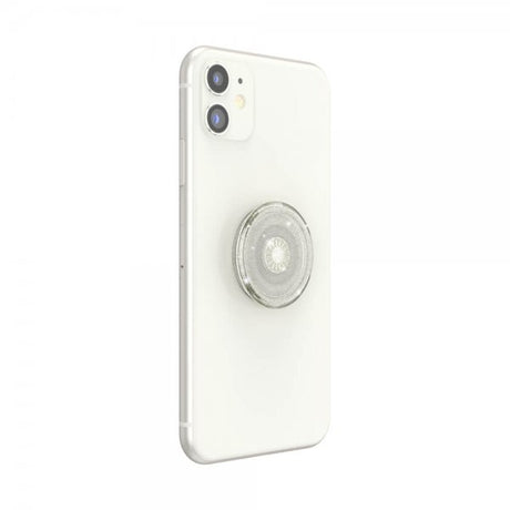 Popsockets PopGrip Clear Glitter Silver
