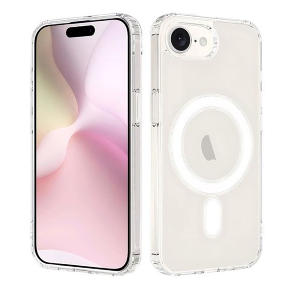 iPhone 16e/17e Kuori TPU MagSafe Läpinäkyvä