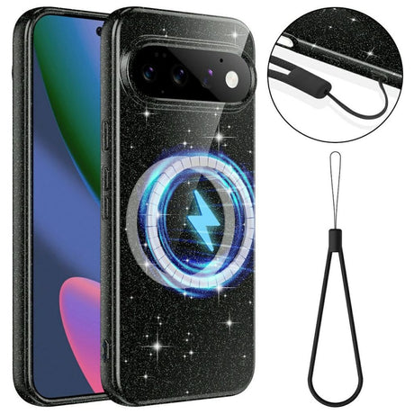 Google Pixel 11 Pro Kuori Glitter MagSafe Musta