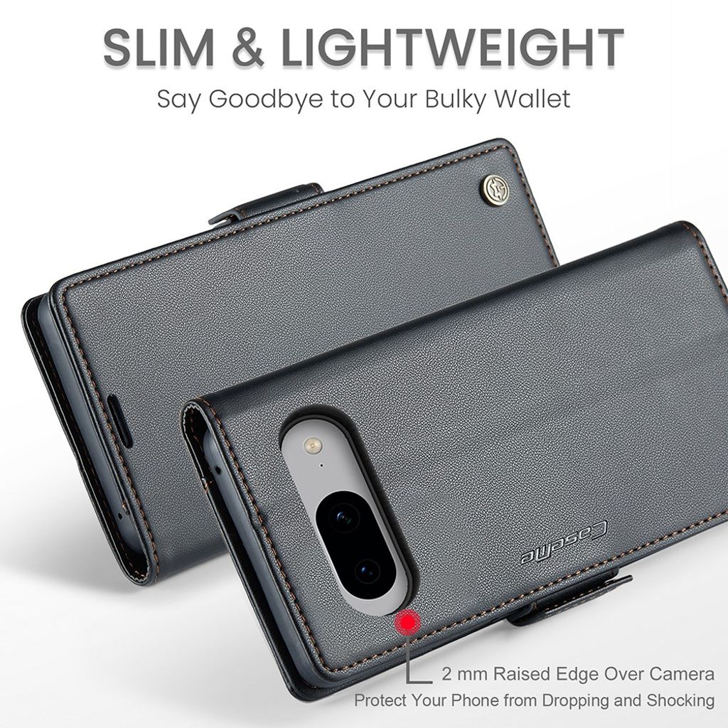 CaseMe Google Pixel 8 Kotelo 023 Series Musta