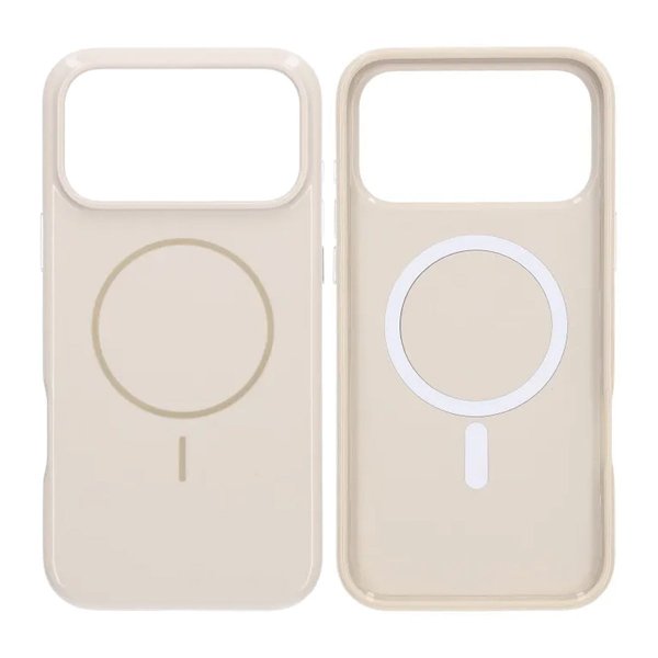 Rvelon iPhone 17 Pro Suojakuori TPU MagSafe Beige