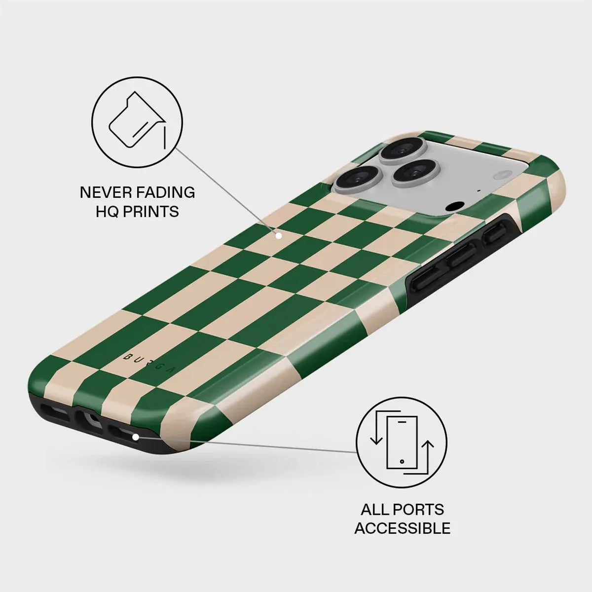 Burga iPhone 17 Pro Max -suojakuori Tough MagSafe Ivy League