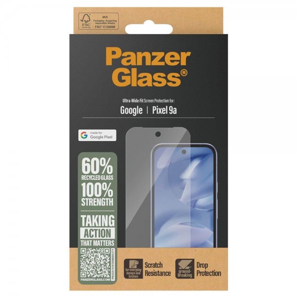 PanzerGlass Google Pixel 9a Näytönsuoja Ultra-Wide Fit