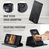 CaseMe iPhone 16e/iPhone 17e Kotelo C49 Series Musta