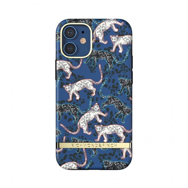 Richmond & Finch iPhone 12 Mini Kuori Blue Leopard