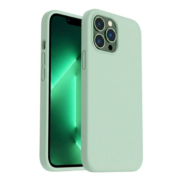 Rvelon iPhone 12/iPhone 12 Pro Silikonikuori Vihreä