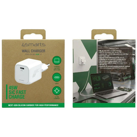4smarts Seinäladdari PDPlug SiC 45W 1xUSB-C