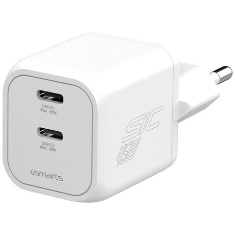 4smarts Seinäladdari PDPlug SiC 45W 2xUSB-C