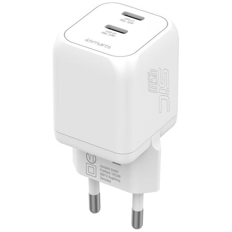 4smarts Seinäladdari PDPlug SiC 45W 2xUSB-C