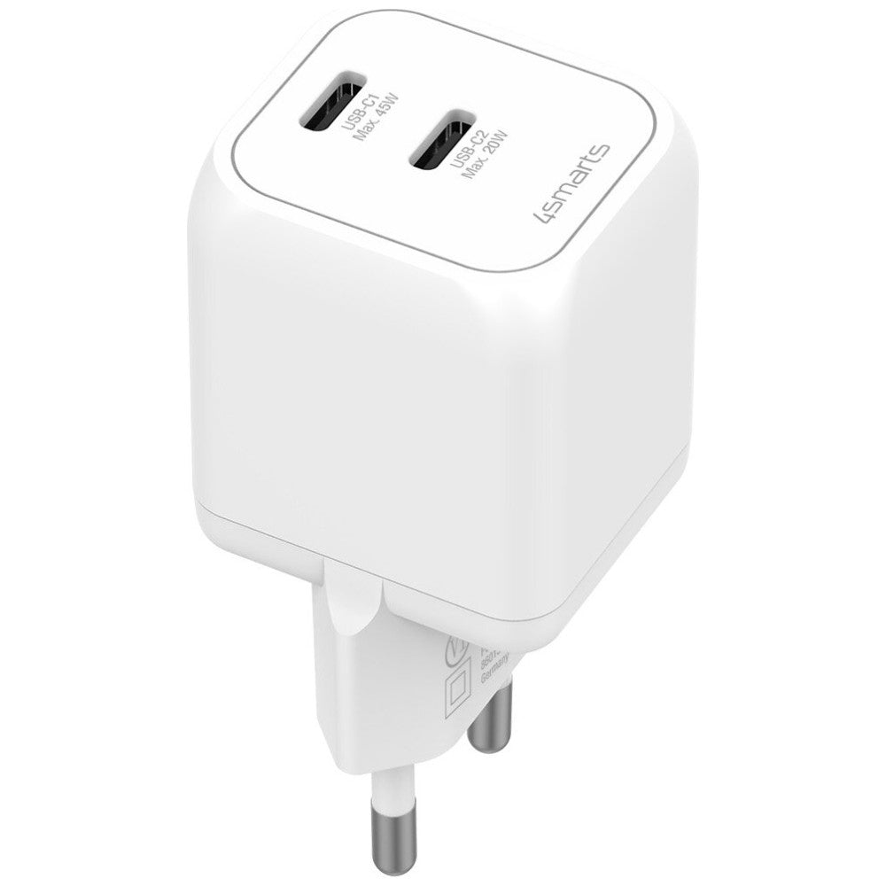 4smarts Seinäladdari PDPlug SiC 45W 2xUSB-C