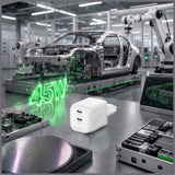 4smarts Seinäladdari PDPlug SiC 45W 2xUSB-C
