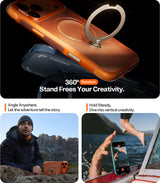 Torras iPhone 17 Pro Kuori Ostand Q3 Air Energy Oranssi