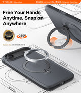 Torras iPhone Air Kuori Ostand Q3 Spin Obsidian Black