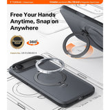 Torras iPhone Air Kuori Ostand Q3 Spin Obsidian Black