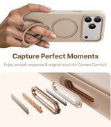 Torras iPhone 17 Pro Kuori Ostand Q3 Silicone Desert Gold